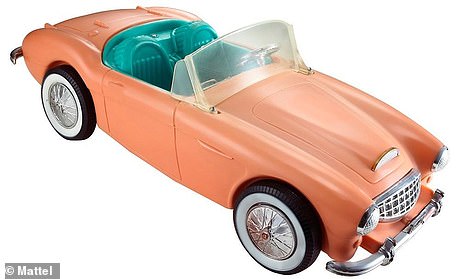 But the first car sold with Barbie was British - the Austin Healey 3000 Mk2 roadster pictured