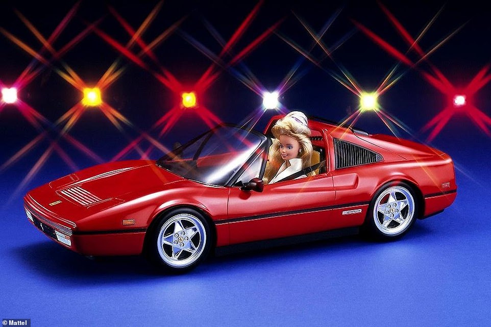 Not to be outdone by Magnum P.I., Barbie went Italian in 1986 with a Ferrari 328 GTS. Barbie fans could get their hands on the sports car in either red or white paint, both with a tan interior