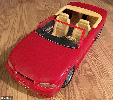 Ford's legendary pony car, the Mustang, has also been a favourite of Barbie's through the years, having previously had a 1994 example (pictured)