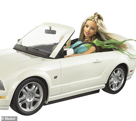 Ford got another slice of the pie when it sold Barbie a 2003 Mustang GT convertible. In fact, she got it before anyone else in America. Hers was a prototype for the fifth-generation drop-top came two years later