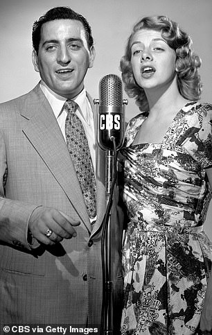 During his career, Bennett collaborated with a host of famous faces, from Rosemary Clooney (pictured) to Liza Minelli