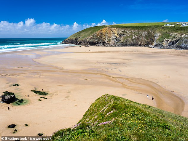 MAWGAN PORTH BEACH, NORTH COAST OF CORNWALL: Love the beach at Newquay but don't love the crowds quite as much? Then head four miles north to this beauty, which offers similarly scintillating golden sands