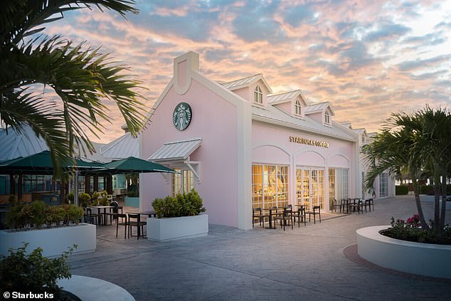 The Grand Turks Cruise Terminal store keeps the authentic Caribbean feel with its pink exterior and light interior palette, creating a tropical theme