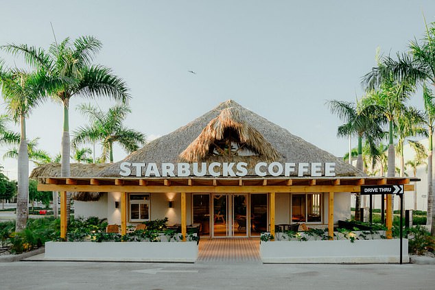 The first Starbucks location in Punta Cana, located at the Blue Mall Punta Cana, pays tribute to the 'Jewel of the Caribbean' by combining high-quality arabica coffee and a comfortable atmosphere inspired by local culture with the convenience of Starbucks drive-thru service