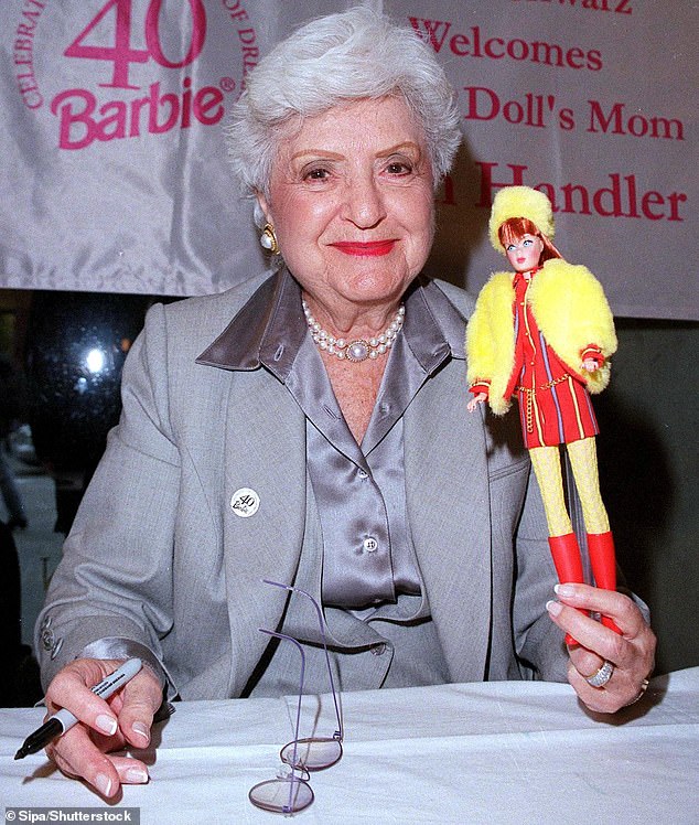Barbie was created in 1959 by US inventor Ruth Handler (pictured here in 1999) who saw a gap in the market after noticing not many children's dolls resembled adults