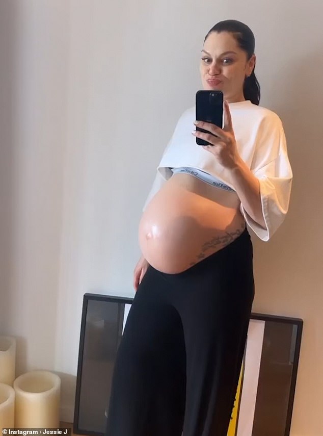 Motherhood: Jessie has previously shared that becoming a mother is 'all I have ever wanted', with the pregnancy coming 13 months after she suffered a miscarriage in November 2021