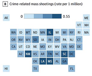 Mass shootings linked to crime
