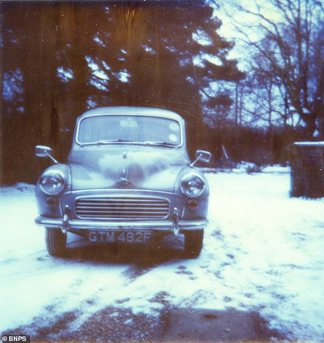 The Morris Minor in the snow in 1986. Last year, Morris Minor owners were invited to drive their vehicles at the late Queen Elizabeth II's Platinum Jubilee Pageant
