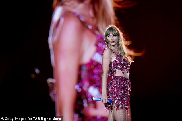 AEG also clarified the confusing 'lead booker' policy that was listed on Ticketmaster's website - saying that fans will be able to change the name on their tickets. Taylor is pictured in Seattle