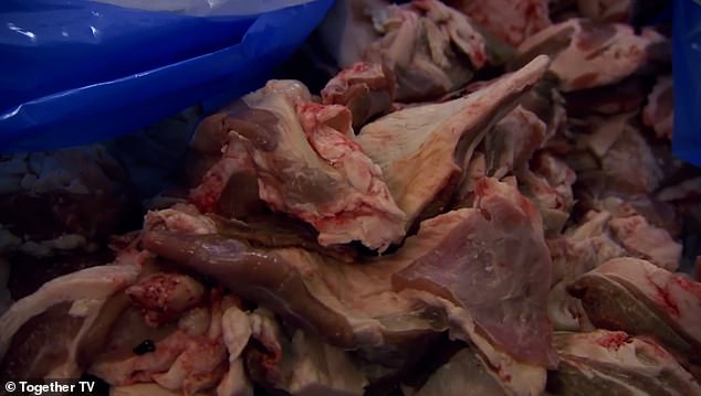 Lamb trim from supermarkets is sent to the factory where it is processed into doner kebab meat