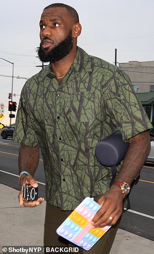 LeBron arrived at the restaurant on Friday without any sign of Bronny