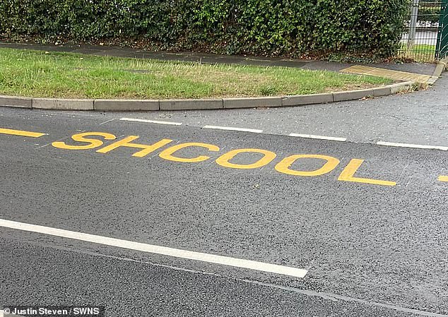 Locals noticed the embarrassing spelling mistake outside Brighton's Portslade Aldridge Community Academy (PACA) on Chalky Road