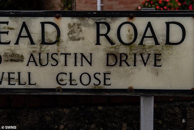 Here, Austen Drive is spelt with an I. Some residents find the blunders comical while others are not impressed