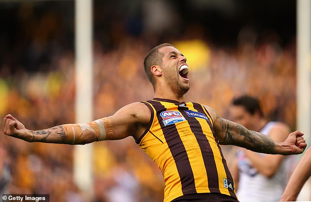 The Hawthorn champion (pictured celebrating the club's 2013 premiership win) joined the club in 2005 and soon proved himself to be one of the most exciting players in the league