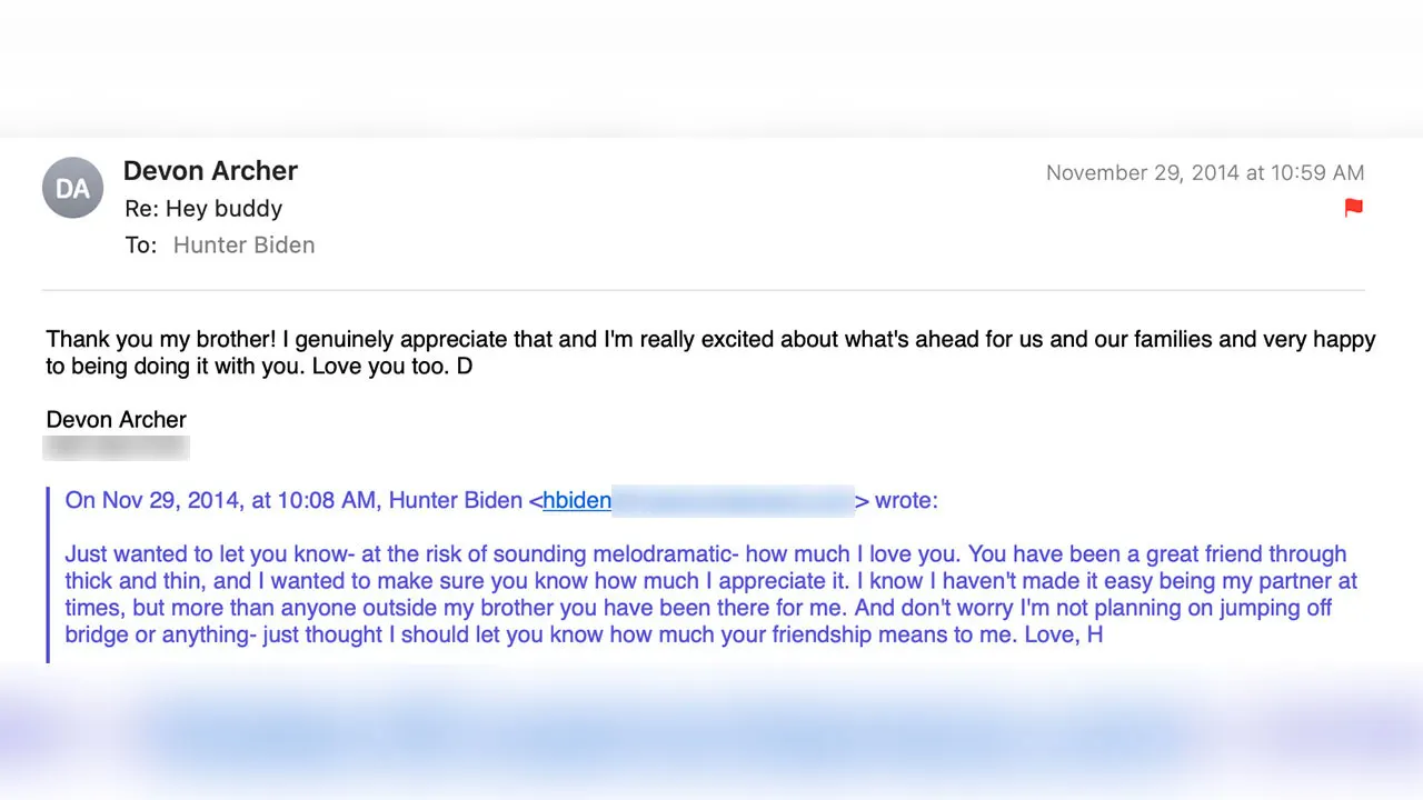 Hunter Biden email with Devon Archer