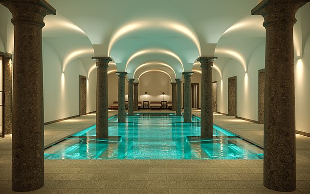 An impressive spa, 19m (62ft) pool and fitness complex are due to open later this summer