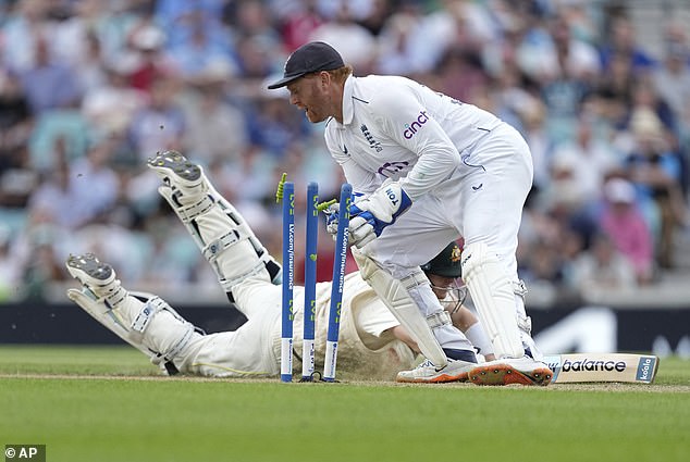 Steve Smith survived a run out scare on the second day of the final Ashes Test at the Oval