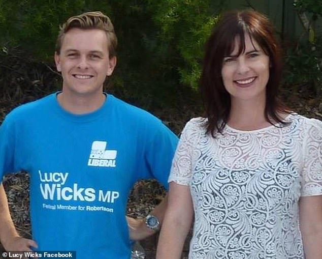 Taylor Martin, 32, ist aus der Liberalen Partei ausgetreten, nachdem bekannt wurde, dass sich die ehemalige Abgeordnete der Central Coast, Lucy Wicks, 50, über seine angebliche Hasskampagne beschwert hatte