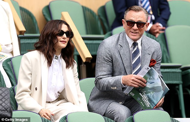 VIPs: A host of Hollywood stars headed to SW19 for final day of the Wimbledon 2023 Championship on Sunday including Rachel Weisz and Daniel Craig
