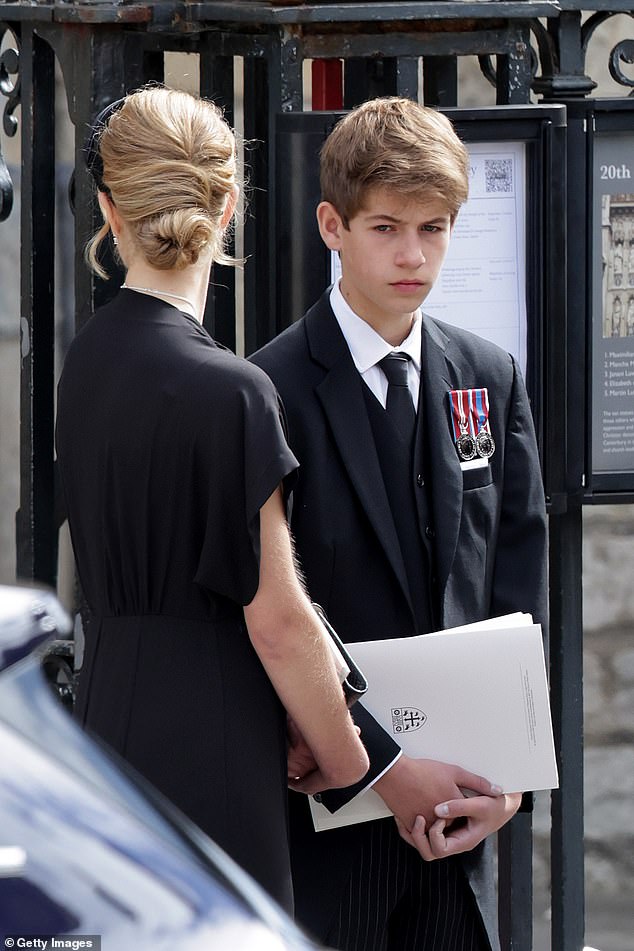 James (pictured leaving Westminster Abbey during the funeral of Queen Elizabeth on September 19, 2022) has made several public appearances in recent times