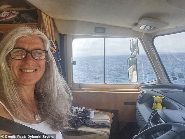 Toy manufacturer Paolo Dyboski-Bryant, who was born in Milan and grew up in Liguria, Genova, lives in a van with her home-schooled 14-year-old son