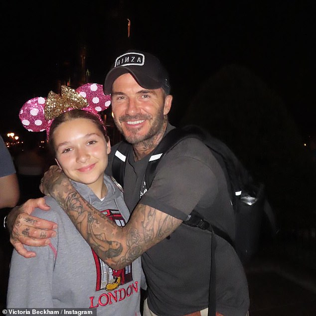 Geburtstagskind: Victoria und David Beckham haben ihrer Tochter Harper zum letzten Geburtstag eine Reise nach Disneyland geschenkt
