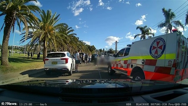 Witnesses rushed  to help the young boy who was struck by a car on Anzac Avenue in Collaroy on Sydney's northern beaches on Sunday afternoon as a man got a defibrillator out of his car to help the victim