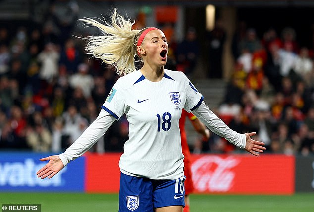 Chloe Kelly came off the bench to net England's fifth goal after a goalkeeping error