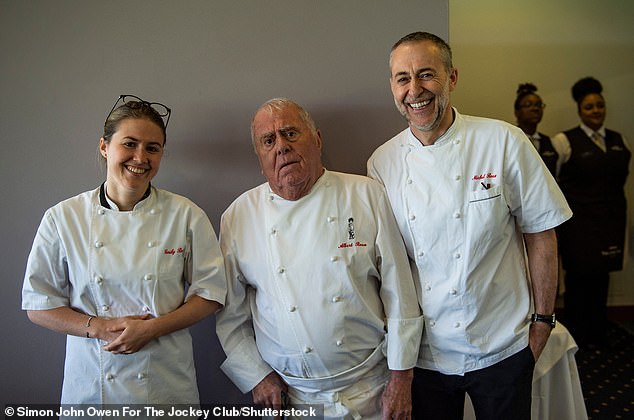 Michel Roux Jr is the son of the late Albert Roux, who died in 2021. Albert and his brother, Michel Sr, opened Le Gavroche in London in 1967. L-R: Emily Roux, Albert Roux, Michel Roux Jr