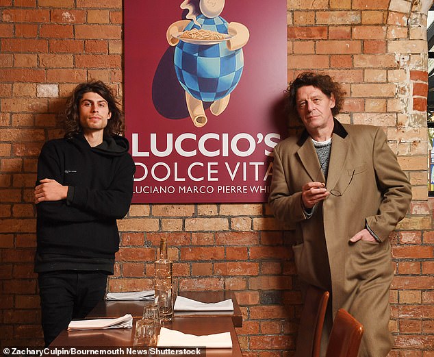 Luciano Pierre White, who owns Luccio's bistro in Dorchester, offers his customers a laid-back approach to Italian dining