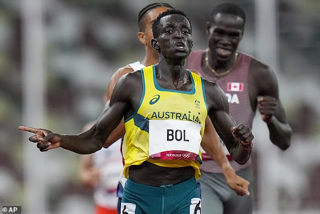 Peter Bol (pictured at the 2021 Tokyo Games) said the news of his exoneration was a 'dream come true' but that no athlete should have to experience what he has gone through this year
