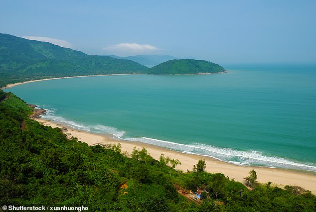 9. LANG CO BEACH, VIETNAM: ‘This little-known beach is a small cove below the Hai Van Pass – an incredibly scenic road that snakes through the mountains of Central Vietnam,’ says Big 7 Travel. It says the ‘beautiful’ beach is the ‘perfect place to stop off and tuck into a fresh seafood lunch’. It adds: ‘It’s backed by luscious Bach Ma National Park, creating a scene of utter tranquillity’