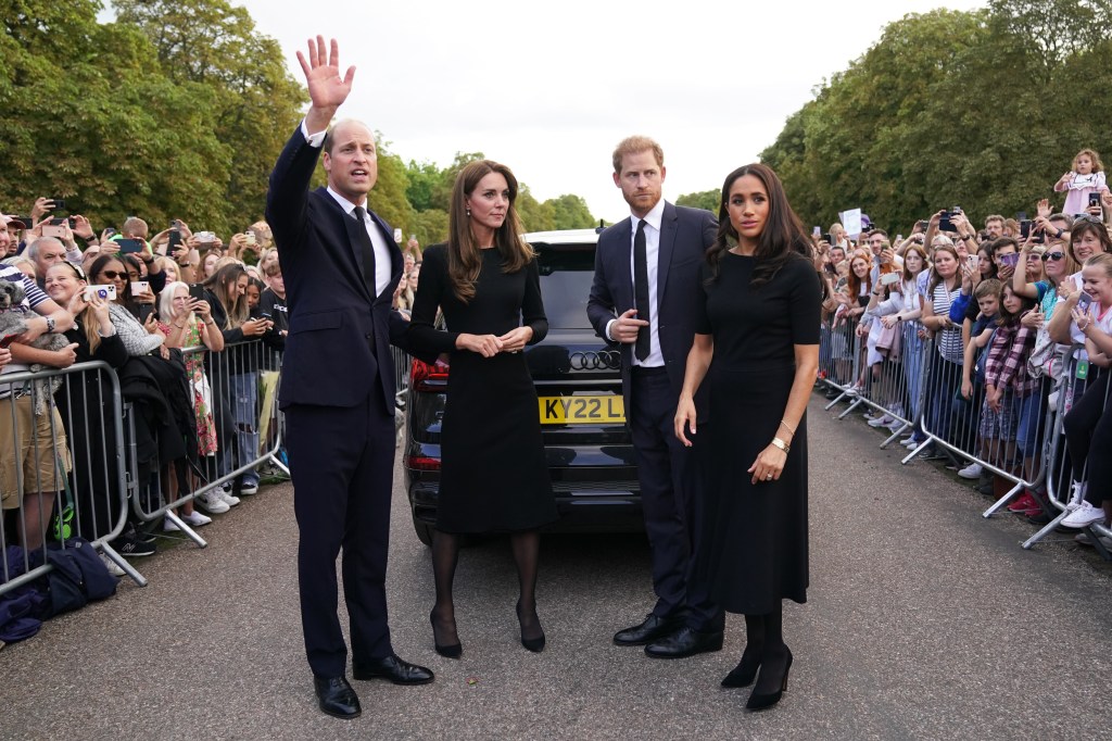 Prince William, Kate Middleton, Prince Harry and Meghan Markle.