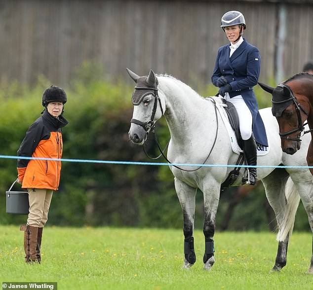 In its 28th year, the event is taking place on a course designed by Princess Anne (pictured left, with Zara) herself