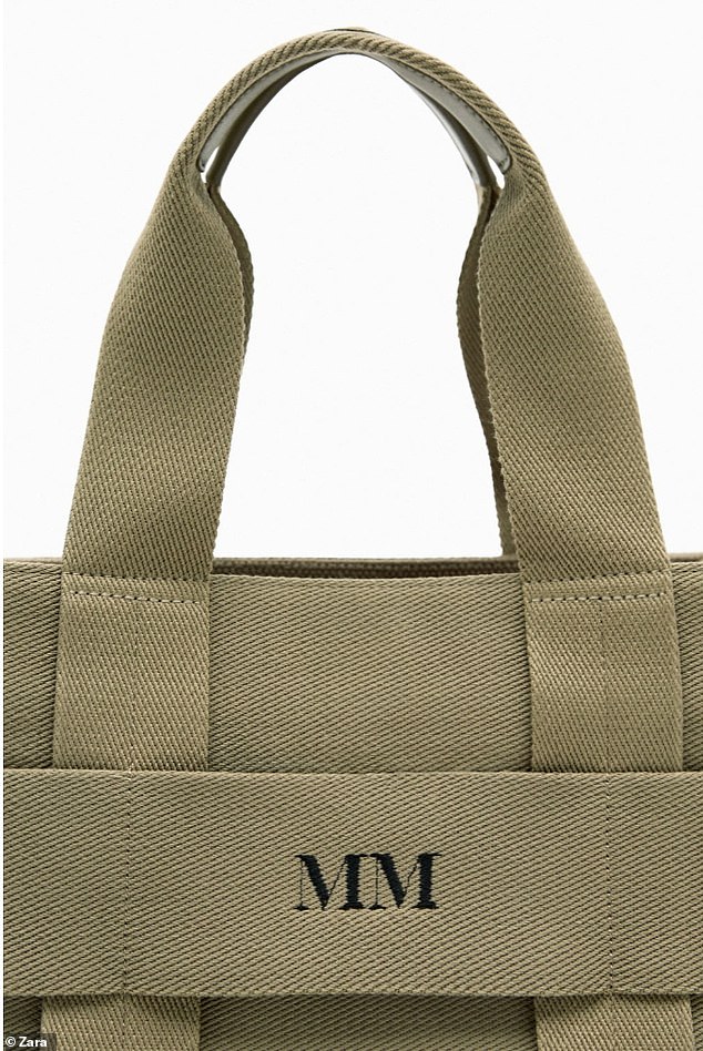 Zara began its personalised range with the sale of bags earlier this year. People can have their names or initials stitched on