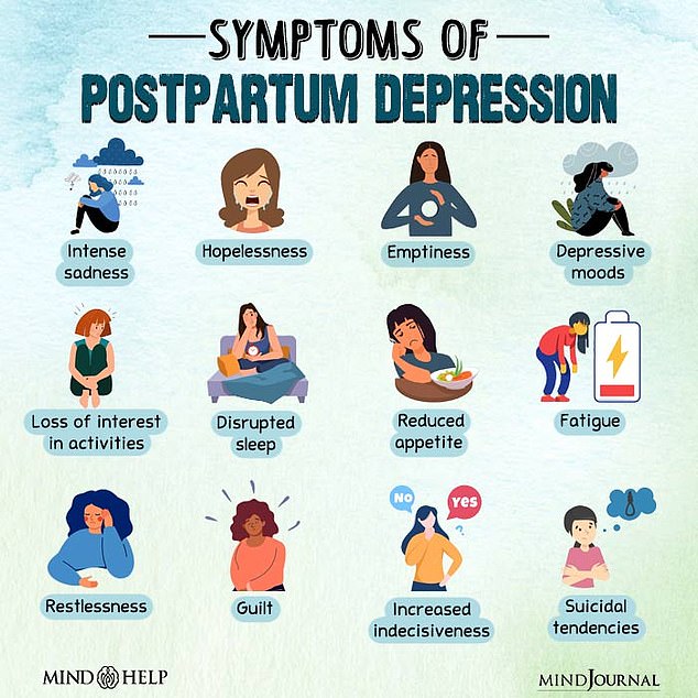PPD symptoms can be debilitating and range from deep despair, frequent crying to thoughts of hurting the baby, not feeling connected to the child, or feeling as if it's someone else's