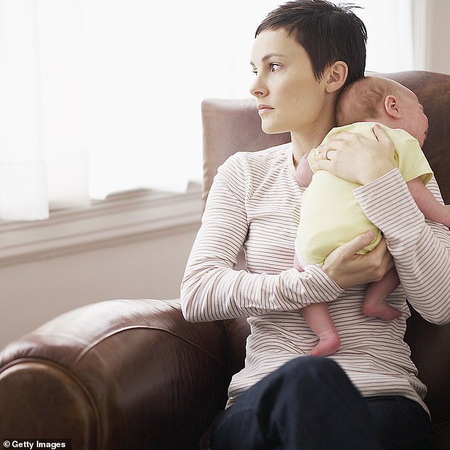 Clinical trials showed zuranolone improved the symptoms of new mothers who were experiencing severe depression after having a baby.  (file image)