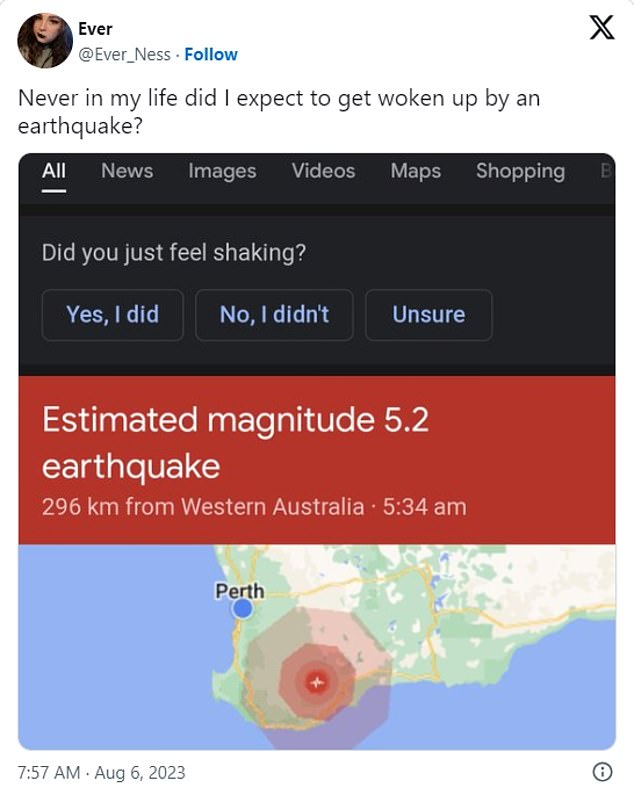 People took to social media to share their experiences of the tremors, with many claiming they were shaken from their beds