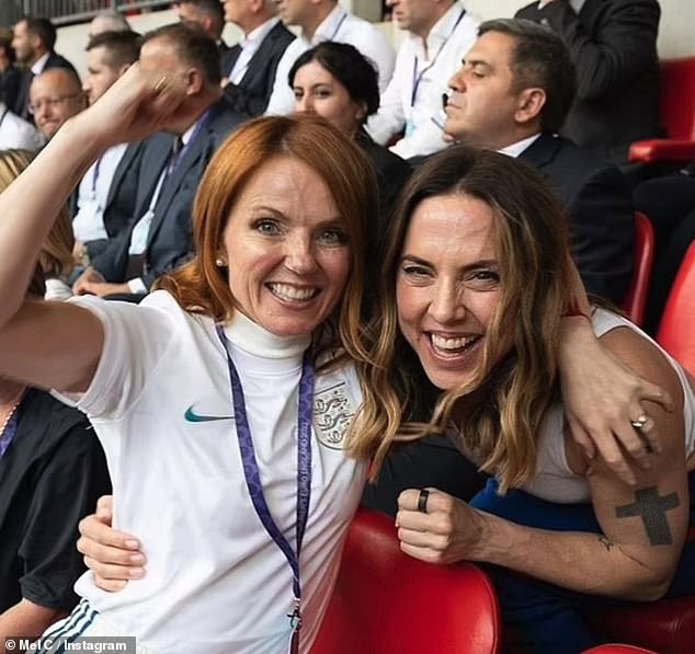 Football fans: Another image showed them together at the Women's Euros Final in Wembley back in August 2022