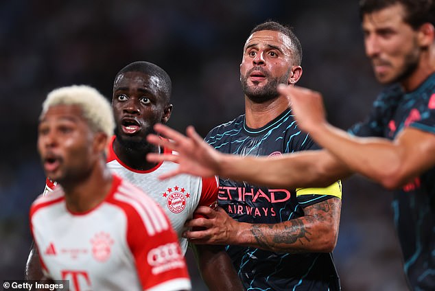 Kyle Walker captained City against Bayern Munich but may move to the German champions