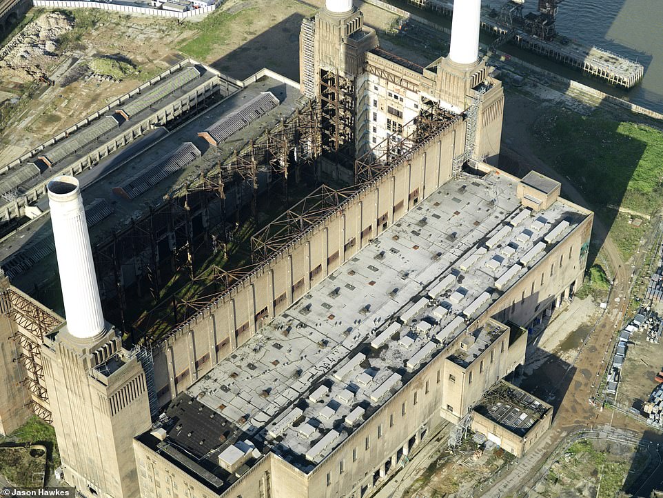THEN: Battersea Power Station as it appeared in 2007. The building was lying in decay since being decommissioned in 1983