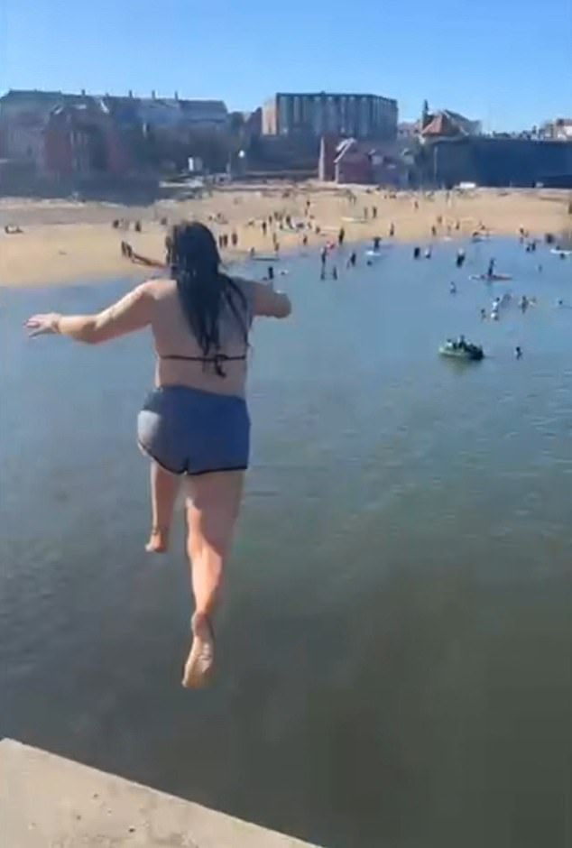 In a bid to raise awareness for her traumatic ordeal in July 2022 and the dangers of jumping off cliffs during the summer, she took to TikTok