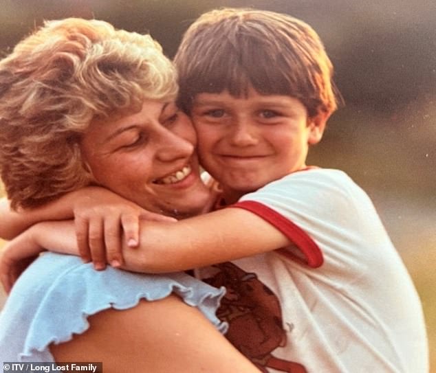 Simon (pictured with Beverley as a child) wrote a letter to his sister: 'Our mum loved you so very much. It broke her heart having to give you up for adoption because she wanted you to have a better life.'