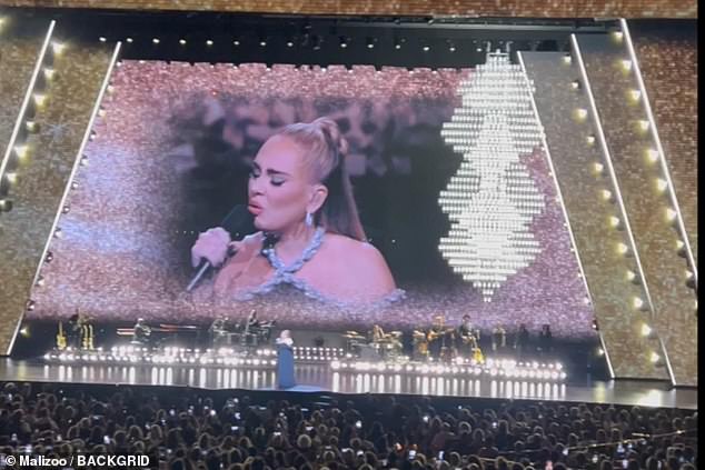 Emotions: Adele's Saturday outing came amid a report that she cries before and after each of her Las Vegas residency shows as she feels so 'deeply connected' to the 'sentiments and feelings' of her fans in the auditorium