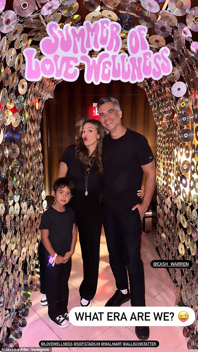 What era? She also shared a photo with Cash and Hayes standing under an arch made of CDs as all three of them were dressed head to toe in black representing the Reputation era of the Shake It Off singer's career