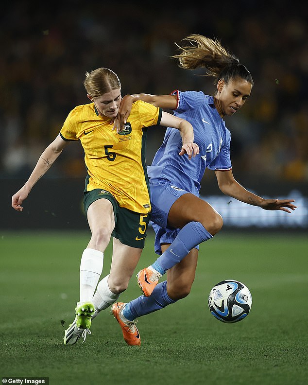 Should the Matildas face France on Saturday afternoon, they'll take some confidence from the fact they beat Les Bleues in a World Cup warm-up in July (pictured)