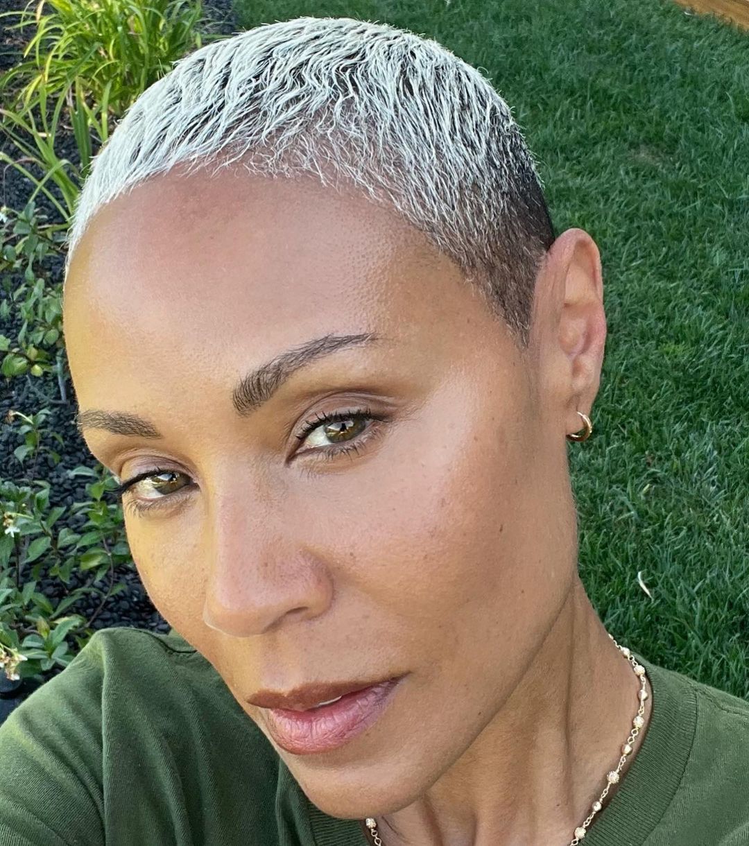 The "Girls Trip" actress shared a selfie showing off her hair growth.