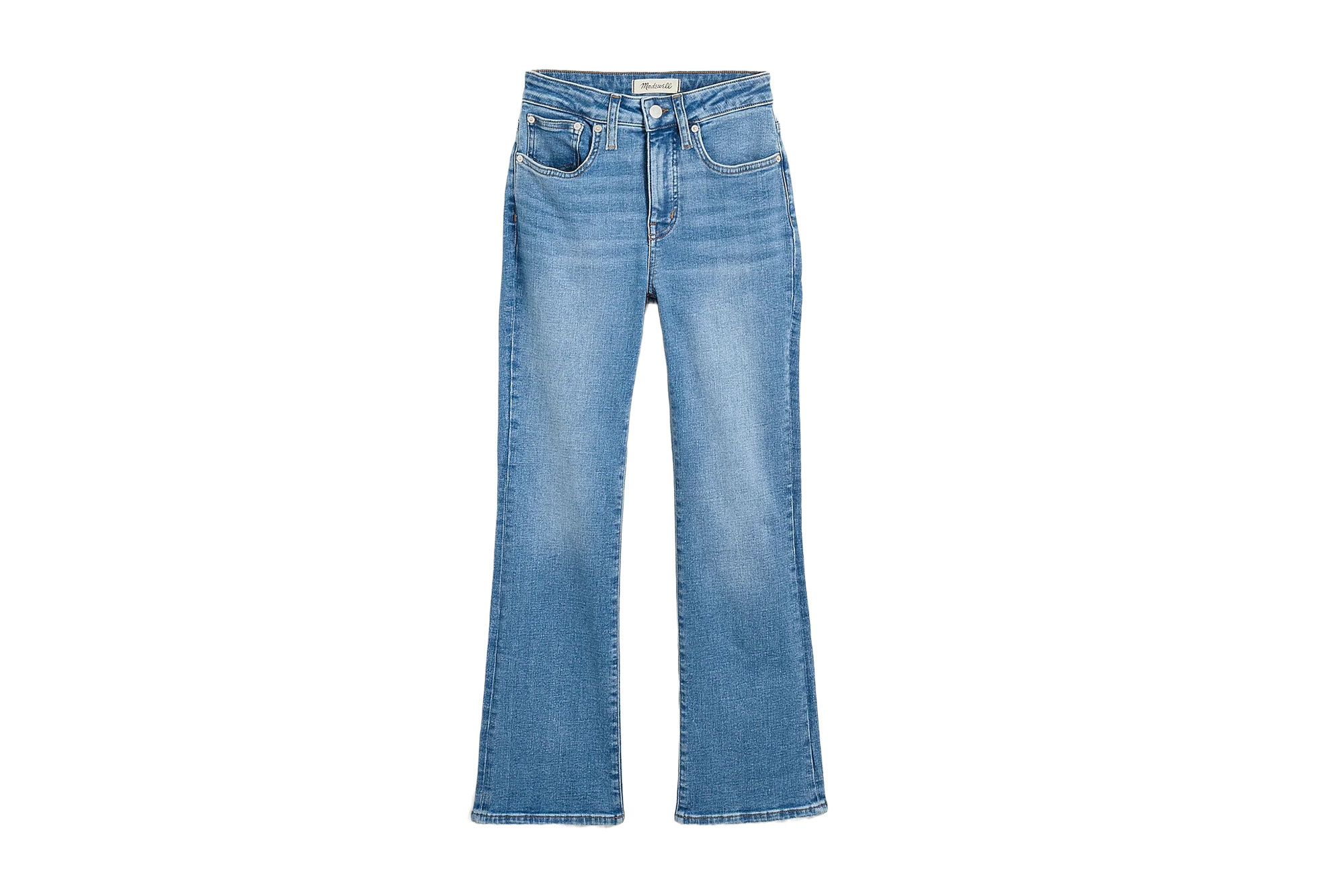 A pair of Madewell curvy jeans