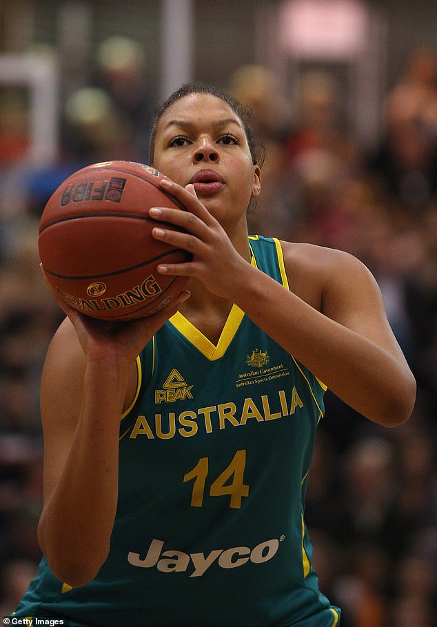The ex-WNBA star (pictured playing for Australia) has levelled serious accusations at the Opals after head coach Sandy Brondello said she'd never play for the team again