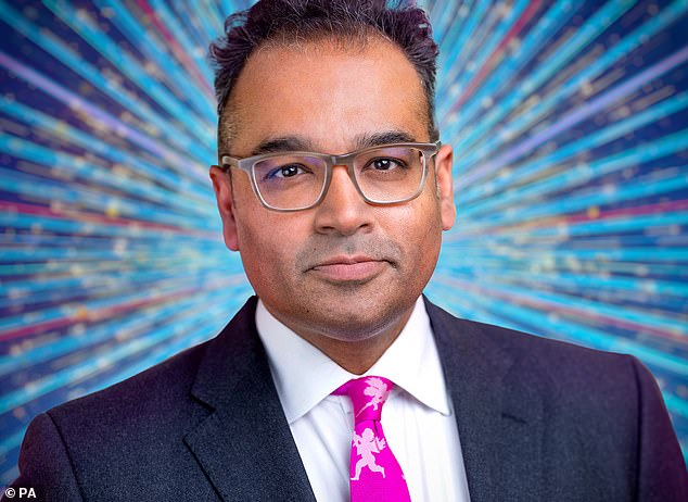 Doubtful: Though delighted to be on the lineup, Channel 4 News star Krishnan Guru-Murthy admitted that he is concerned about his 'general decrepitude' holding him back